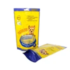 Pet Food Packaging Bag plastic stand up zip-lock pouch with clear window