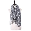 new selling 100% voile material viscose 90*180cm big size horse printed scarf