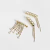 AHC19550 Wholesale Girls Sweet Luxury Pearls Hair Clips Crystal Rhinestone Tassel Hair Clip Jewelry Accessories For Women Girls