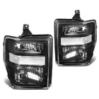 Car Headlamp For 2008 2010 Ford F250 Super Duty Black Housing Clear Reflector Headlights Head Lamps 7C3Z13008BA 7C3Z13008AA
