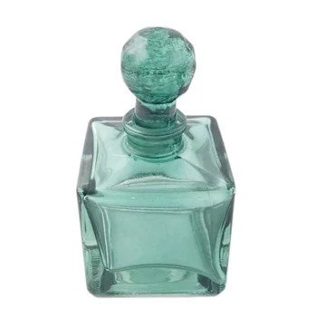 Colorful Perfume Bottle Square Home Decoration Glass Cylinder Vase