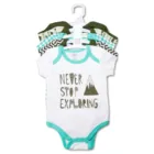 Mother' s choice white short sleeve baby bodysuits 5 pack baby kimono bodysuit