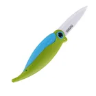 Portable Pocket Mini Parrot Bird OEM Zirconia Ceramic Fruit Paring Folding Knife