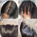 Natural Remy Brazilian cuticle aligned hair HD full lace wig with baby hair,lace frontal Human Hair Wigs For Black Women.