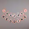 Umiss Paper New Amazon hot sales Diamond theme, Happy wedding banner party decoration