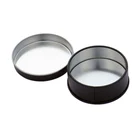 Black matt colour round tin can 250ml aluminium tin black