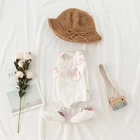 Wholesale Infant Kid Girl Short Sleeve Jumpsuit Outfits Clothes baby clothes newborn