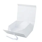 Customized logo white Wedding shoes case folding cardboard paper Wedding dress cosmetic gift packaging box
