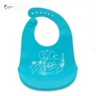 2019 New Products Comfortable Soft Food Grade Silicone Apron Silicon Waterproof Baby Bib for Babies