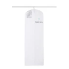 Eco-friendly White Non Woven Wedding Dress Clothes Cover Bag For Dance