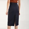 76% Polyester 24% cotton Modern style skirt midi short skirt