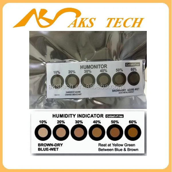 Humidity indicator 6-point 10 - 60% RH, 10 pieces