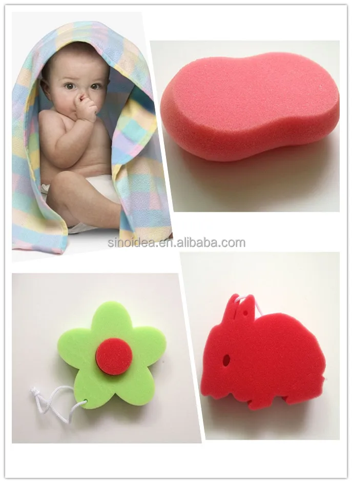 soft cute penguin baby bath sponge