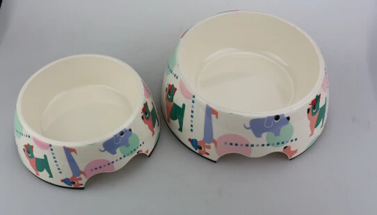 High quality spot printing convenient melamine pet water feeder