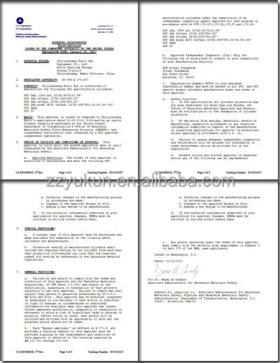 Gold supplier YK OD559mm 25Mpa jumbo gas cylinders for sale