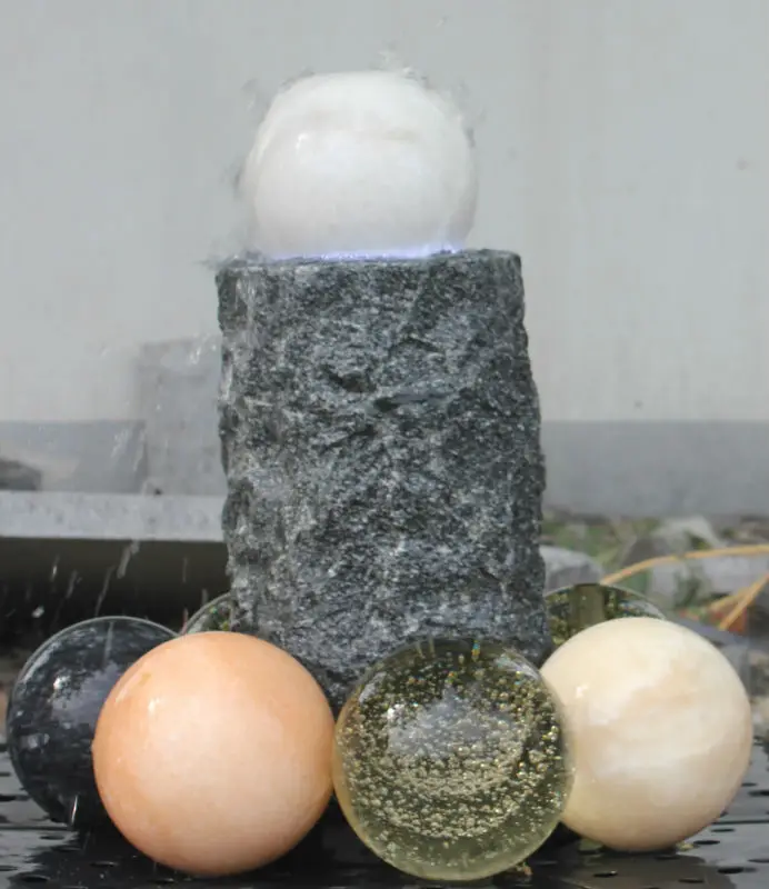 Garden Granite Stone Spinning Water Ball Fountain - Buy Spinning Water ...