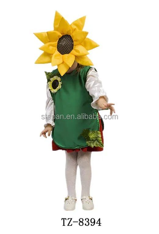 Tz87167 Children Sunflower Fancy Dress Costumes Buy Sunflower Fancy