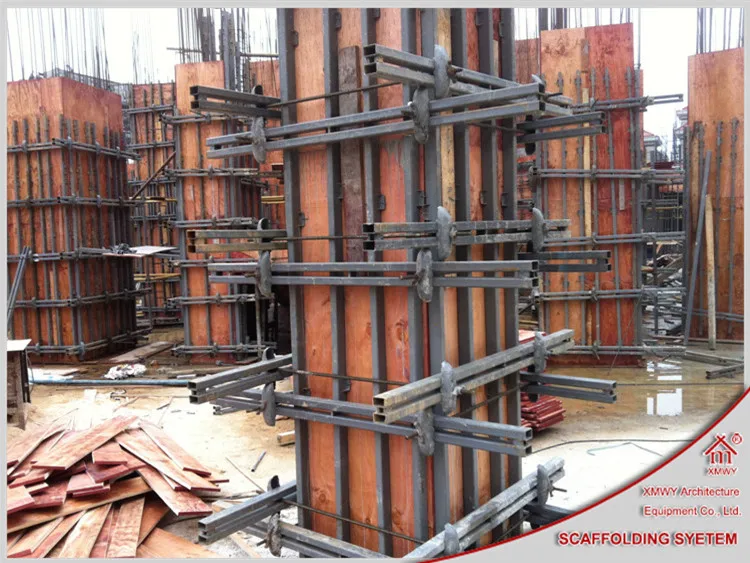 Adjustable Aesthetic Steel Concrete Column Formwork With New Designed