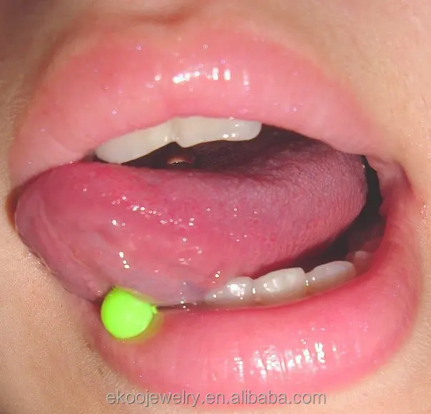 A Bioflex Tongue piercing Ultra Glitter 