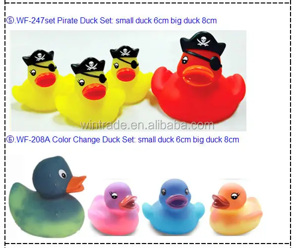 led pirate duck family 4pcs one set