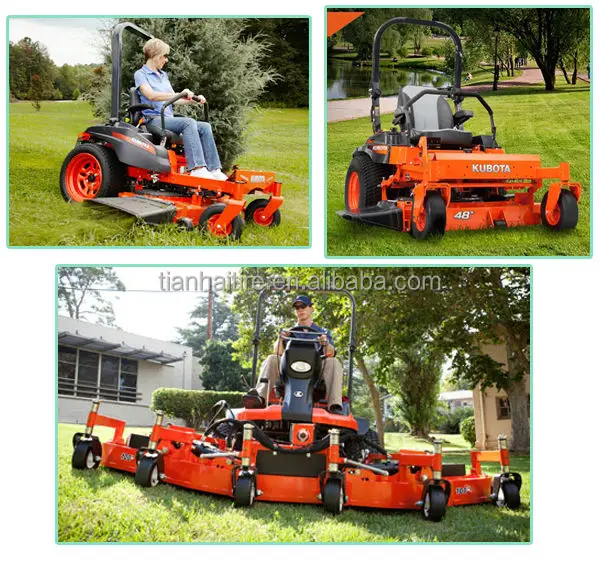 15 X6.508 Flat Free Rubber Wheel With Smooth Tread For Kubota Zero