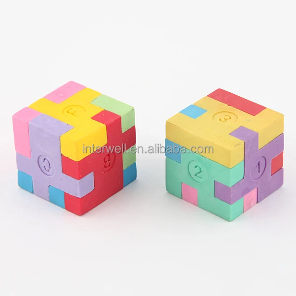 Interwell Ec26 Custom Eraser,Square Shape Puzzle Eraser Buy Puzzle