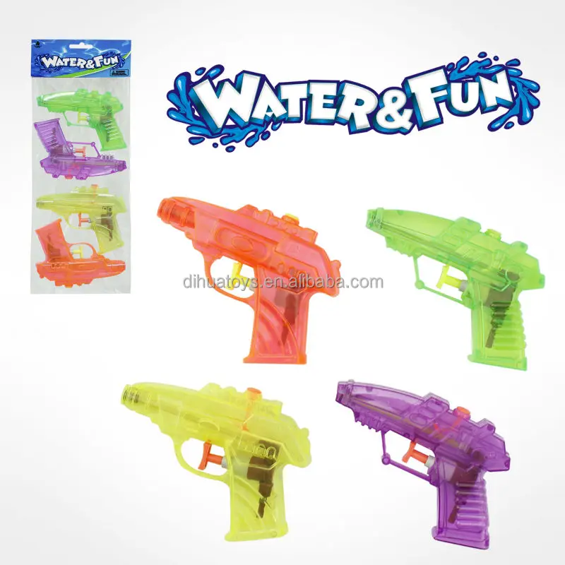 transparent water gun toy plastic mini water pistol