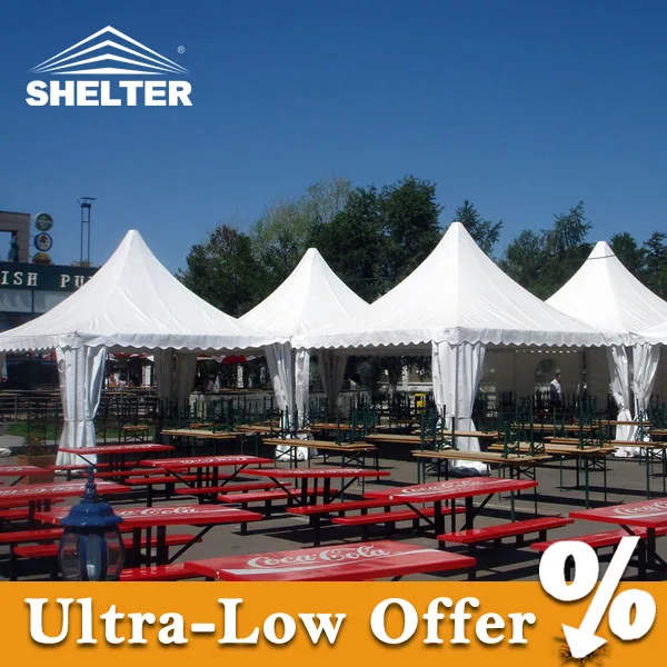 Pagode 5x5 with no pvc fabric wall