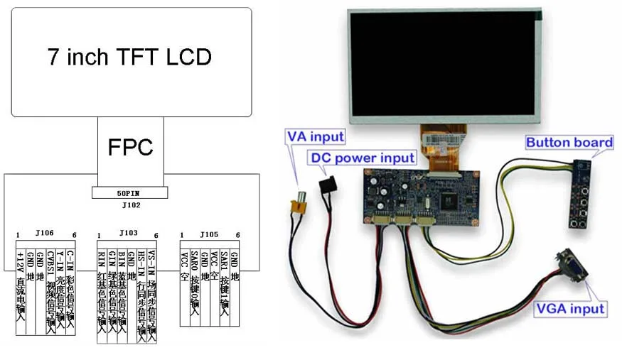 Tft Lcd Color Monitor Wiring Diagram
