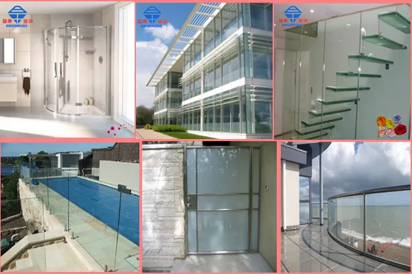 4mm tempered glass/ high quality deep processing glass manufacturer