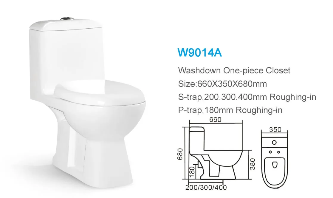 Top Quality One Piece P Trap Sizes Water Saving Ceramic Wc Toilet Buy