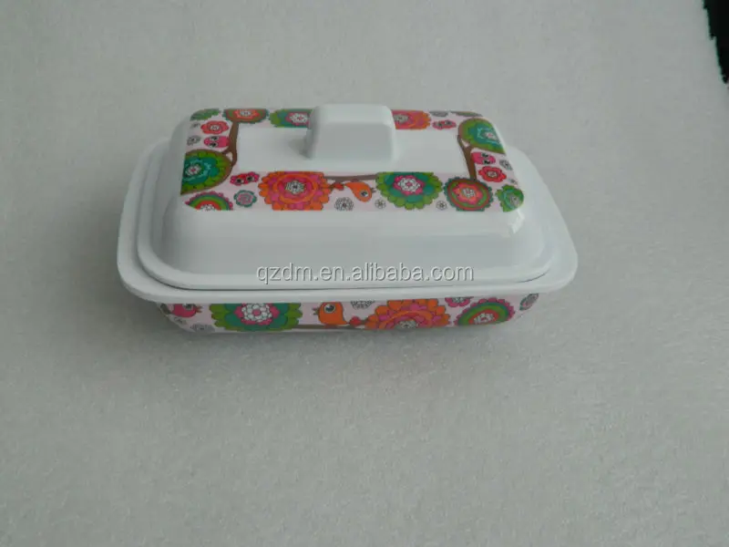 melamine beef tallow box and lid square box sugar box