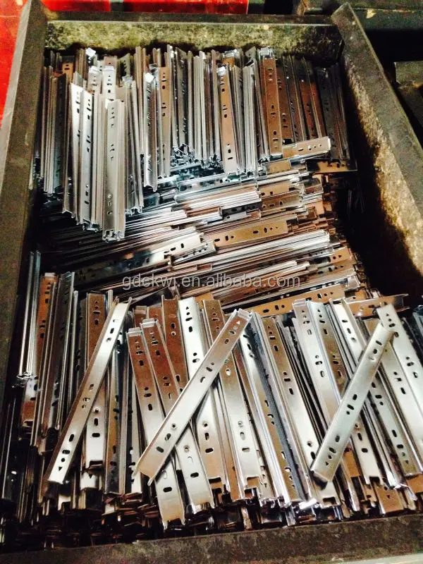 guangzhou factory wholesale ball bearing telescopic kitchen cabinet drawer slide parts channel drawer slide