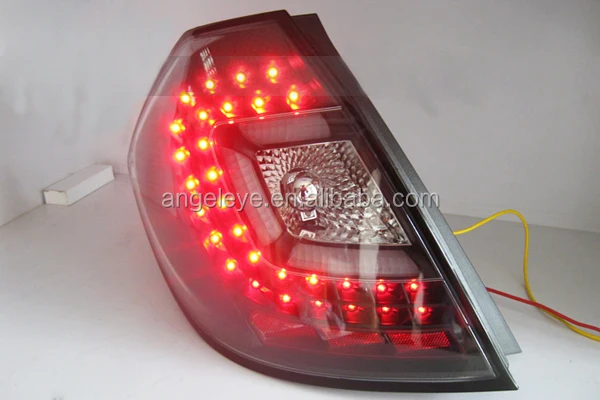 For Honda Fit Jazz Led Tail Lamp Hatchback Smoke Black Snv