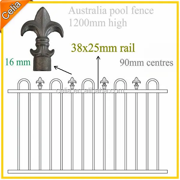 Metal Spear Point,Decorative Fence Finials,Metal Picket Fence Finials