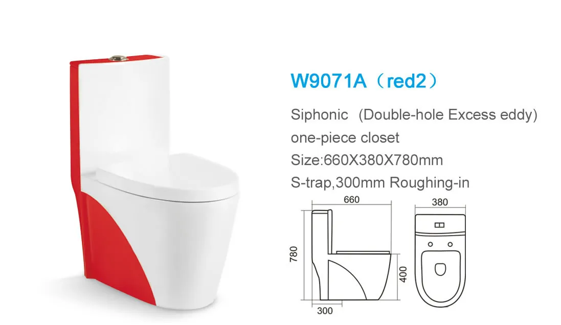 Sanitary ware ceramic colorful red toilet bowl, View red toilet bowl