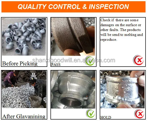 galvanized malleable iorn pipe fitting