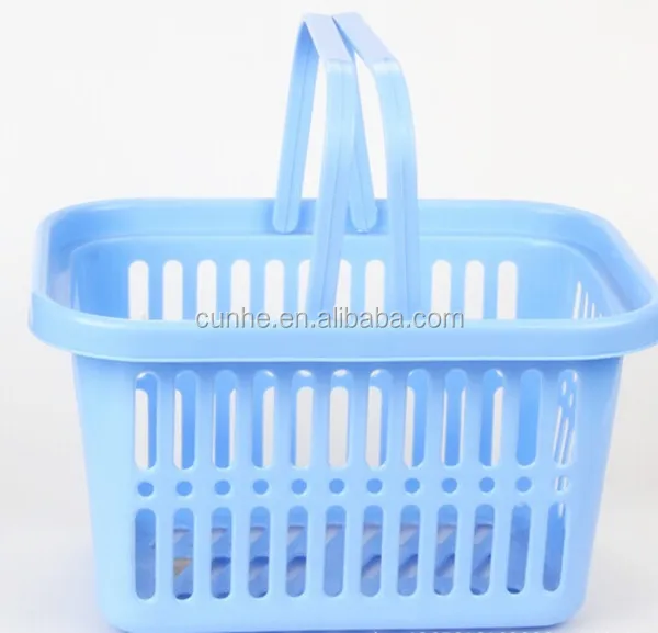 簡単ハンドルスーパーマーケットプラスチック買い物かご仕入れ・メーカー・工場