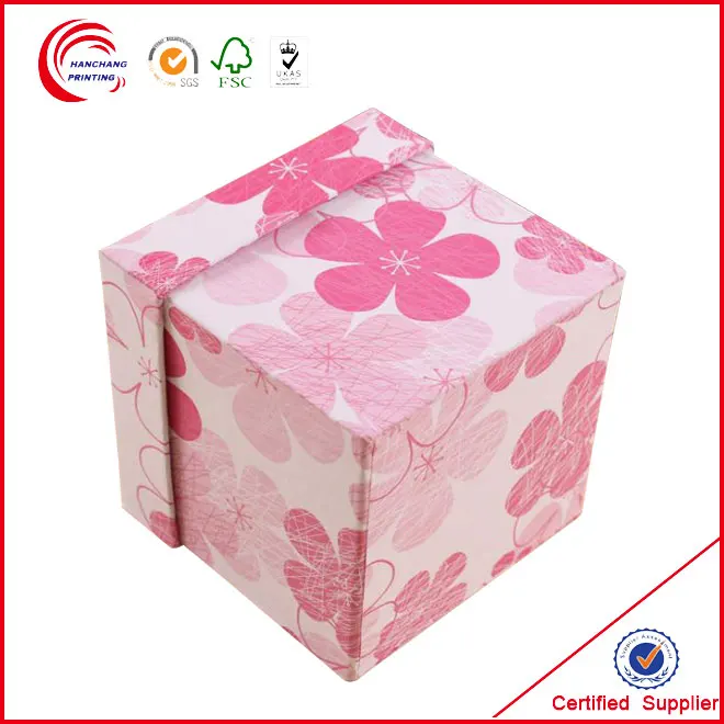 pink gift paper box wholesale