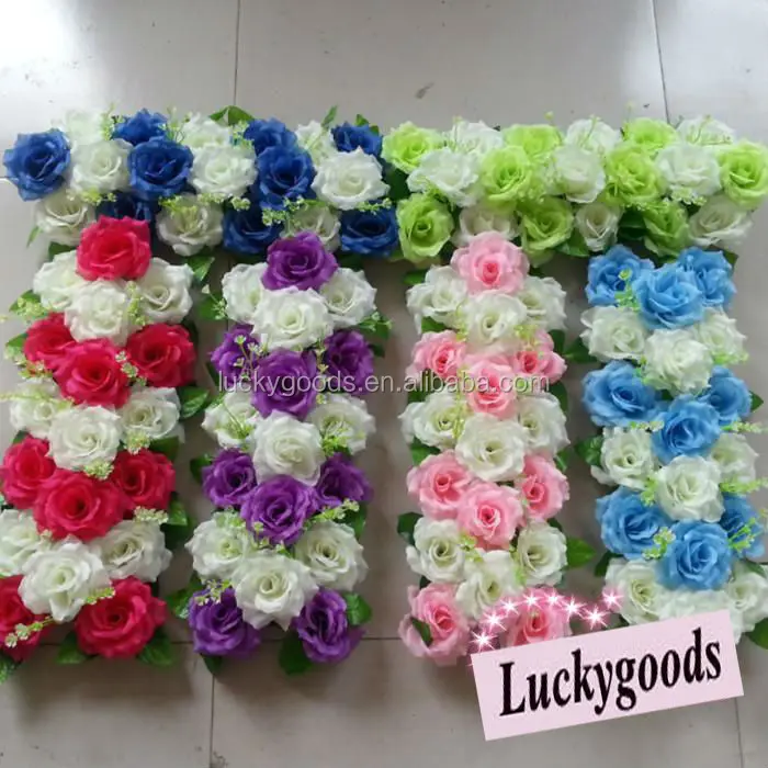 SQJ010 Artificial wedding flower arrangement plastic flower stems