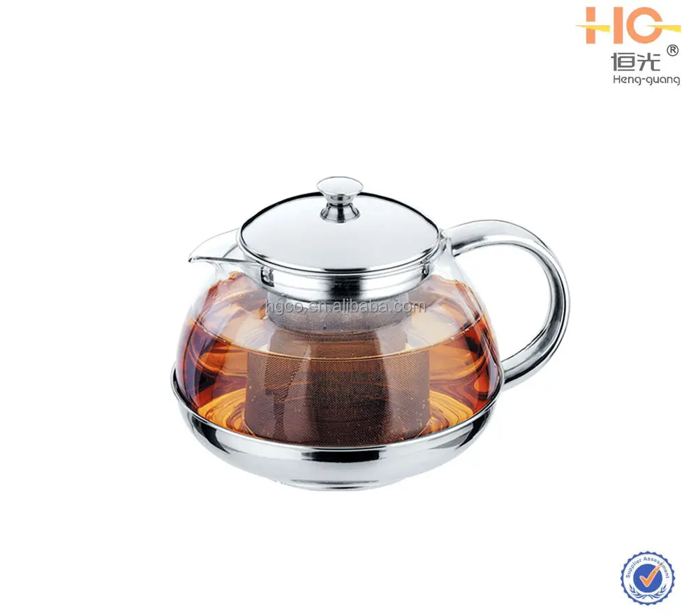 600ml good design glass teapot with filter