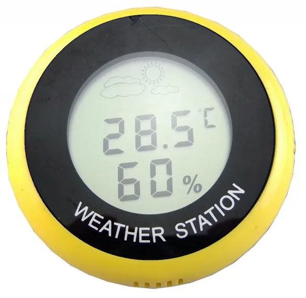 Pocket Hiking Thermometer Weather Station,High Quality Round Hiking