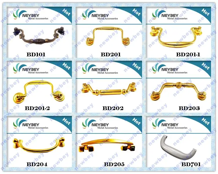 Antique brass tool box handles and latches hinges for box hardware