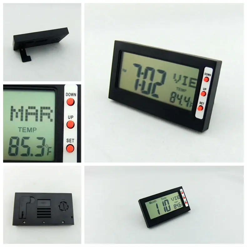 Multifunction Small Thermometer 2014 Calendar Week Display Digital
