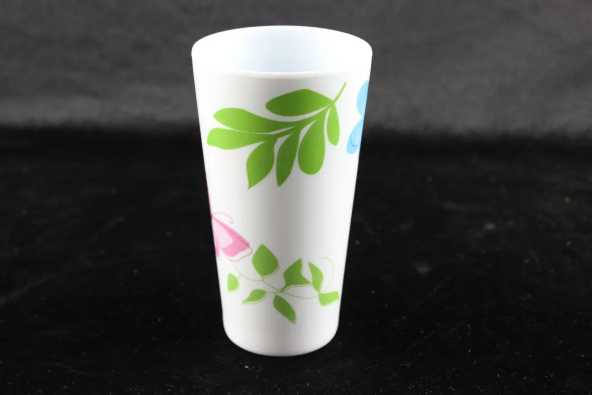 100% melamine flower printing cup