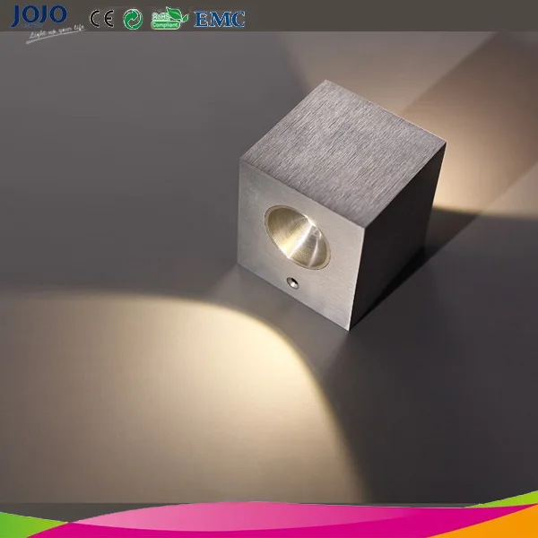 2*4.5w Square Box Shape Up And Down Wall Lighting Fixture For Residential - Buy Wall Lighting ...