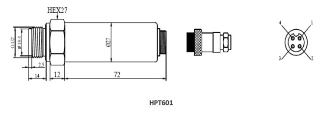 Holykell HPT601 0-5ボルト圧力トランスデューサ用食品業界仕入れ・メーカー・工場