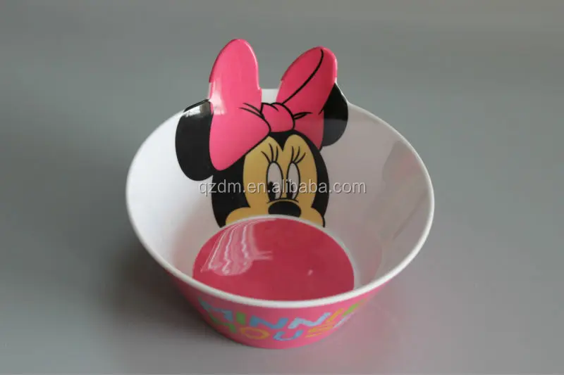 Mickey Mouse Shape Melamine Bowl For Kids