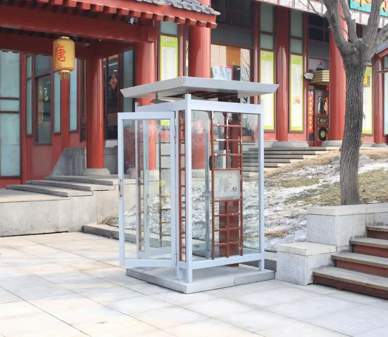 2014 hot sale professional customized metal displays stand kiosk phone booth
