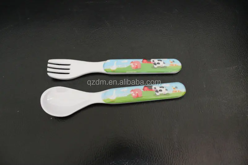 Melamine spoon and fork For Kid's